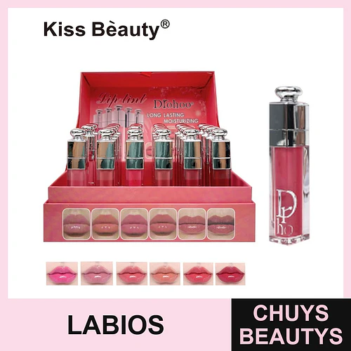 Labial Tinte Líquido Hidratante Larga Duración Kiss Bèauty Diohoo - Chuys Beautys | Chuys Beautys