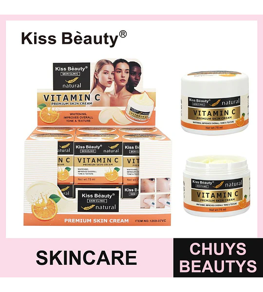 Crema Facial Premium con Vitamina C Kiss Beauty Skin Clinic
