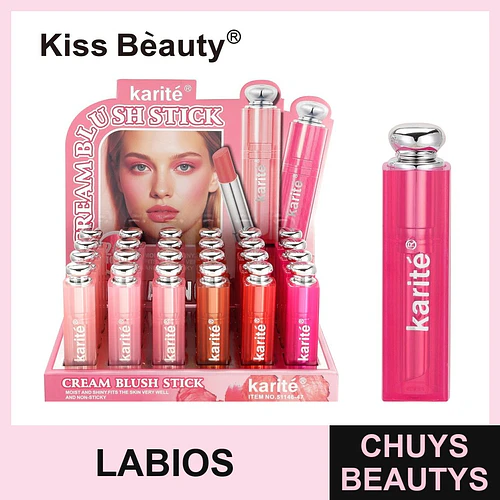 Cream Blush Stick Karité para Mejillas y Labios Tono Natural - Chuys Beautys | Chuys Beautys