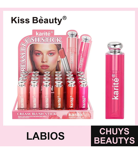 Cream Blush Stick Karité para Mejillas y Labios Tono Natural