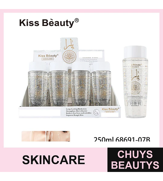 Tónico Esencia Facial Refinante Kiss Beauty con Hidratación Duradera