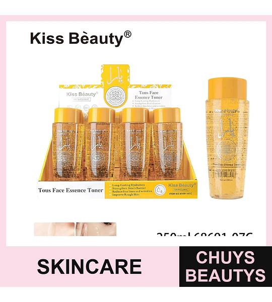 Tónico Facial Esencia Hidratante Kiss Beauty Skin Clinic 250ml