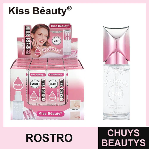 Base de Maquillaje Primer Control Aceite Hidratante 24H Kiss Bèauty - Chuys Beautys | Chuys Beautys