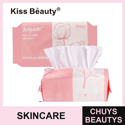 Toallas Faciales Suaves de Algodón No Irritantes Kiss Beauty - Chuys Beautys | Chuys Beautys