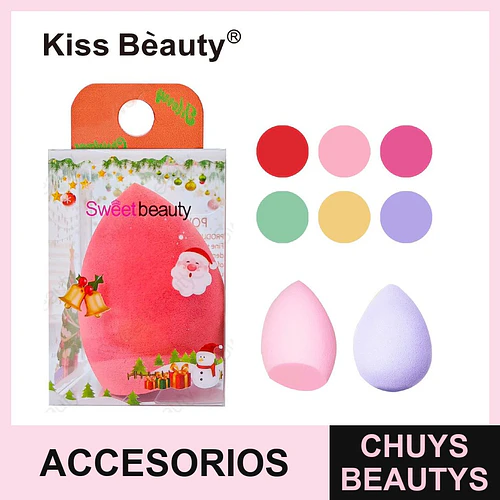 Esponja de Maquillaje Suave Kiss Bèauty para Aplicación Precisa - Chuys Beautys | Chuys Beautys