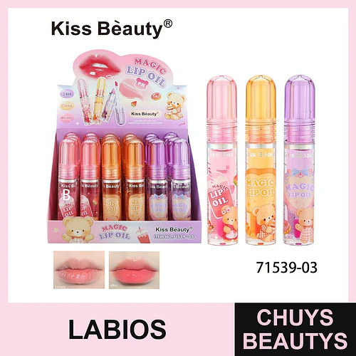 Aceite Labial Mágico Kiss Beauty con efecto pH y brillo 24H - Chuys Beautys | Chuys Beautys