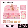 Polvo Compacto Kiss Beauty Sweet Powder Cobertura Impecable Larga Duración 7