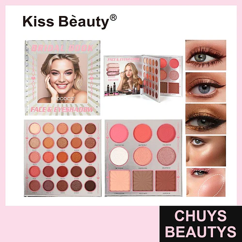 Paleta de Maquillaje Completa Kiss Beauty Bridal Book Rostro y Ojos - Chuys Beautys | Chuys Beautys