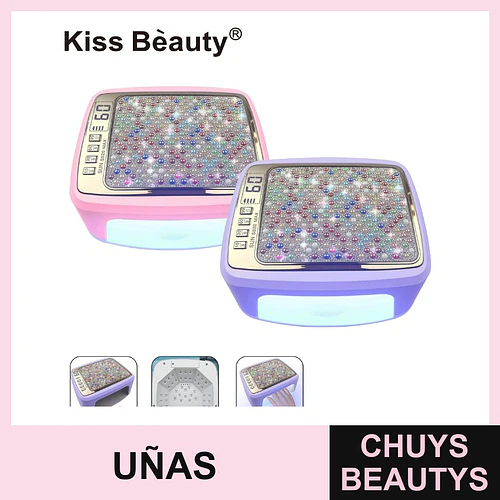 Lámpara UV/LED para Uñas con Diseño Glitter Kiss Bèauty - Chuys Beautys | Chuys Beautys