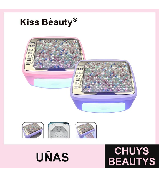 Lámpara UV/LED para Uñas con Diseño Glitter Kiss Bèauty