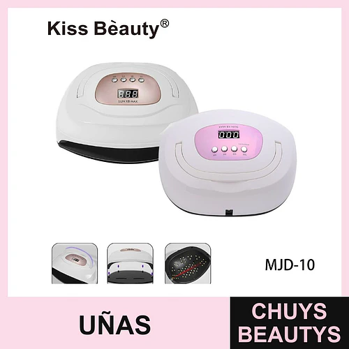 Lámpara Profesional LED UV para Uñas Kiss Beauty SUN X8 MAX con Temporizador - Chuys Beautys | Chuys Beautys