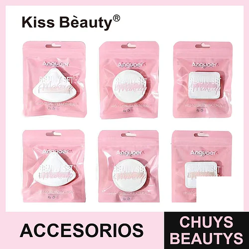 Conjunto de esponjas de maquillaje Anguoer de alta calidad con formas variadas - Chuys Beautys | Chuys Beautys