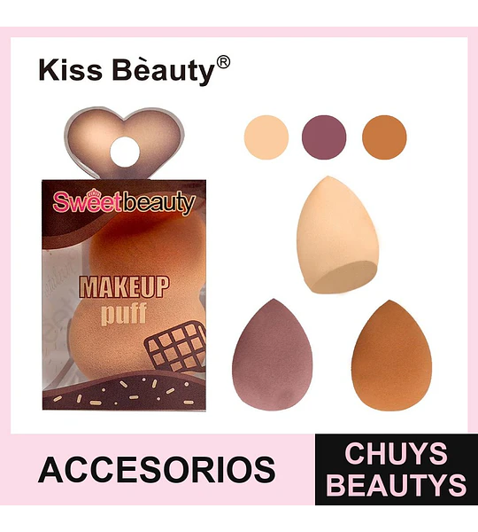 Esponja de Maquillaje en Forma de Gota Sweetbeauty Kiss Bèauty