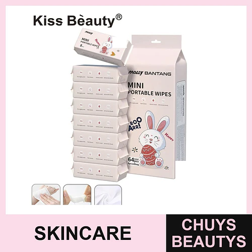 Toallitas Húmedas Portátiles Molly Bantang pH Ligeramente Ácido - Chuys Beautys | Chuys Beautys