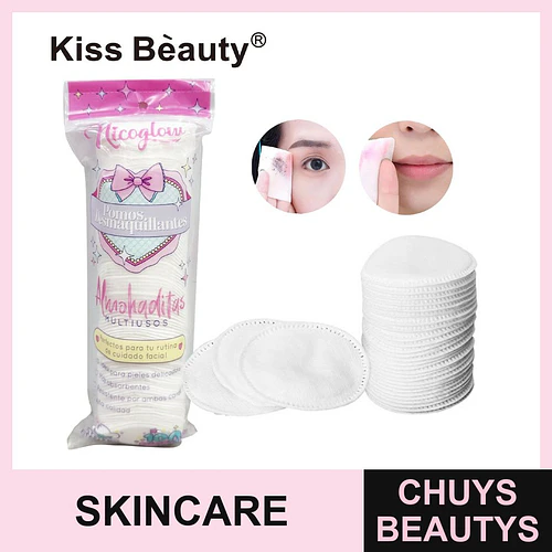 Discos de Algodón Desmaquillantes Multiusos Kiss Bèauty para Cuidado Facial - Chuys Beautys | Chuys Beautys