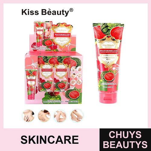 Gel Exfoliante Hidratante de Sandía Kiss Beauty para Piel Radiante - Chuys Beautys | Chuys Beautys