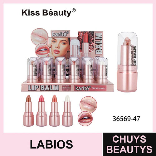 Bálsamo Labial Hidratante Karité Kiss Bèauty de Larga Duración - Chuys Beautys | Chuys Beautys