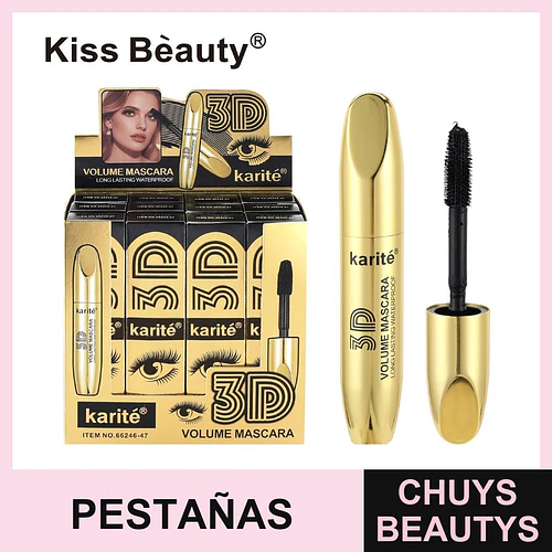 Máscara de Pestañas Karité 3D Volumen Larga Duración y Resistente al Agua - Chuys Beautys | Chuys Beautys