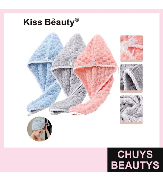 Toalla secado rápido de microfibra ultra absorbente Kiss Bèauty