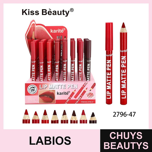 Lápiz Labial Mate de Alta Pigmentación Karité - Chuys Beautys | Chuys Beautys