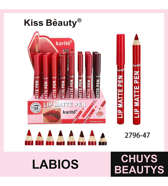 Lápiz Labial Mate de Alta Pigmentación Karité