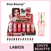 Labial Líquido Velvet Larga Duración Kiss Beauty Tonos Variados 3