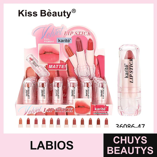 Labial Velvet Full Pigment Mate Karité - Chuys Beautys | Chuys Beautys