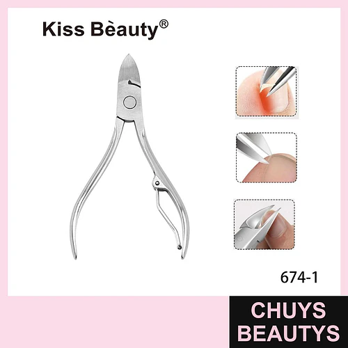 Cortacutículas profesional de acero inoxidable Kiss Bèauty - Chuys Beautys | Chuys Beautys