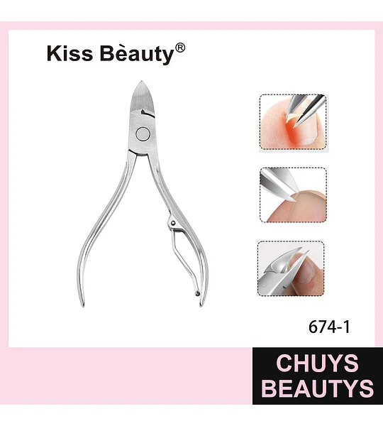 Cortacutículas profesional de acero inoxidable Kiss Bèauty