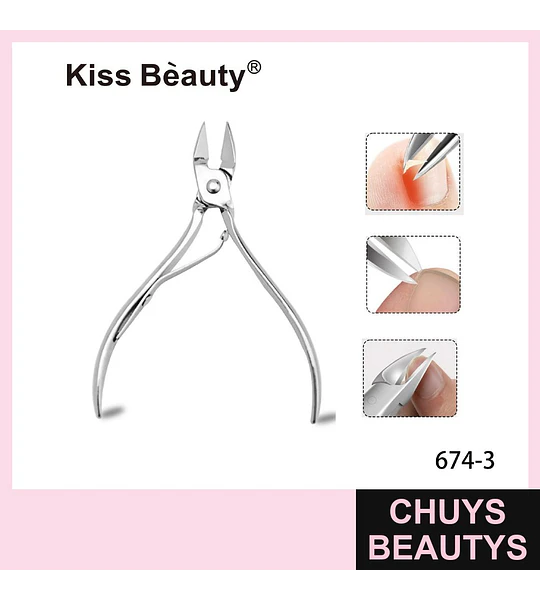 Alicate profesional de acero inoxidable para cutículas Kiss Bèauty