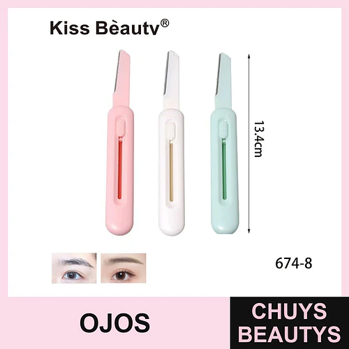 Perfilador de cejas plegable de precisión Kiss Bèauty para un diseño perfecto - Chuys Beautys | Chuys Beautys