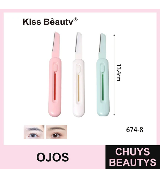 Perfilador de cejas plegable de precisión Kiss Bèauty para un diseño perfecto