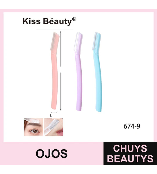 Perfilador de Cejas y Facial Kiss Bèauty, Set de 3 Unidades