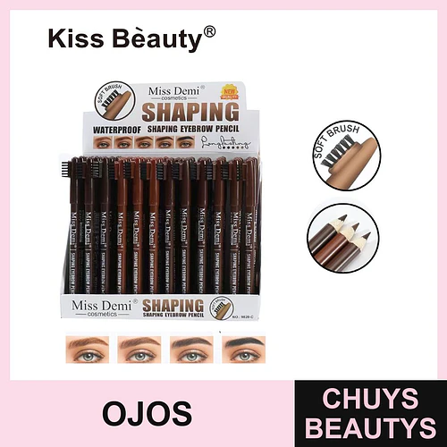 Miss Demi Lápiz Delineador de Cejas Impermeable con Cepillo Suave - Chuys Beautys | Chuys Beautys