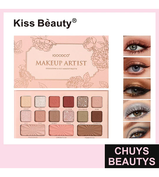 Paleta de Maquillaje IGOODCO Makeup Artist para Ojos y Rostro