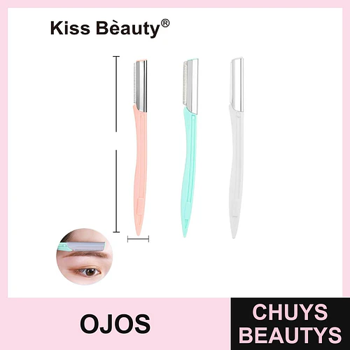 Perfilador de Cejas y Rasurador Facial de Precisión Kiss Bèauty, Colores Surtidos - Chuys Beautys | Chuys Beautys
