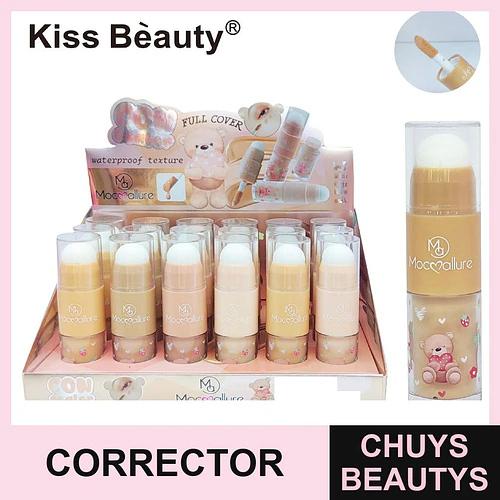 Corrector en Barra de Cobertura Total Waterproof Mocmallure con Esponja - Chuys Beautys | Chuys Beautys