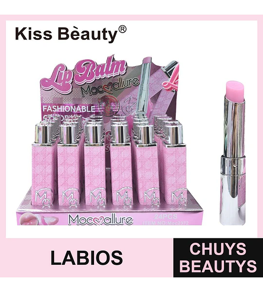 Bálsamo Labial Hidratante Rosa Kiss Bèauty Mocvallure