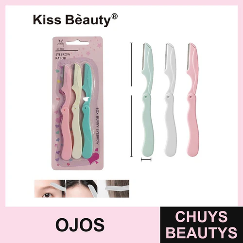 Set de 3 perfiladores de cejas plegables Kiss Bèauty Box Bunny - Chuys Beautys | Chuys Beautys