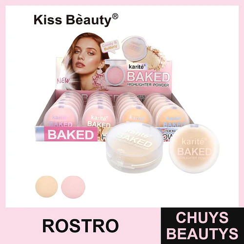Iluminador en Polvo Horneado Luminous Kiss Beauty Karité - Chuys Beautys | Chuys Beautys