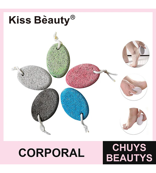 Set de Piedras Pómez Exfoliantes para Pies y Cuerpo Kiss Bèauty