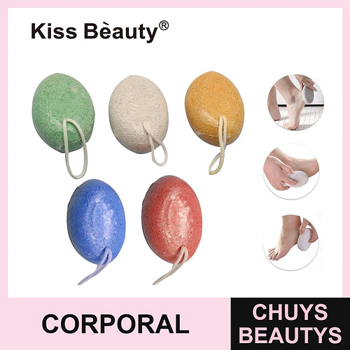 Piedra Exfoliante Ovalada para Pies y Manos Kiss Bèauty - Chuys Beautys | Chuys Beautys