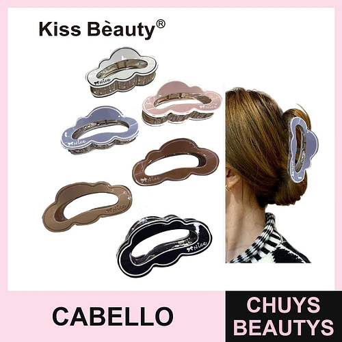 Pinzas para el Cabello Grandes con Diseño de Nube Kiss Bèauty - Chuys Beautys | Chuys Beautys