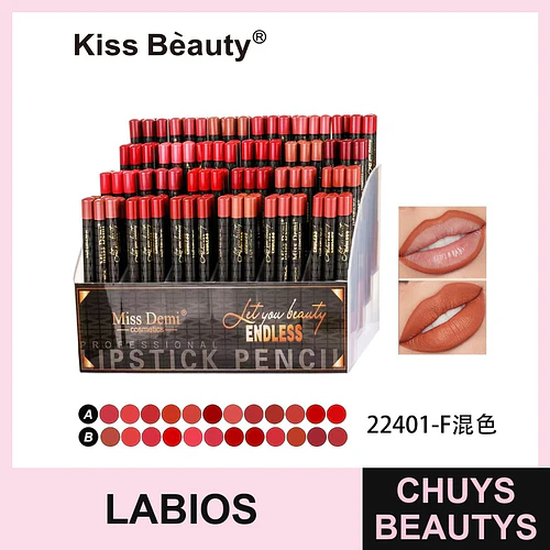 Lápices Labiales Profesionales Miss Demi Endless de Kiss Bèauty, Tonos Variados - Chuys Beautys | Chuys Beautys
