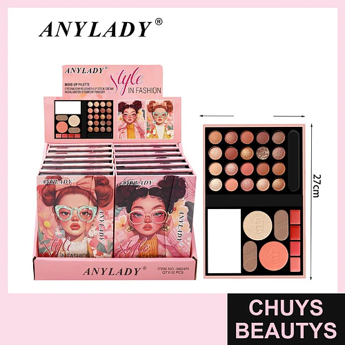 Paleta de Maquillaje Completa "Style In Fashion" ANYLADY - Chuys Beautys | Chuys Beautys