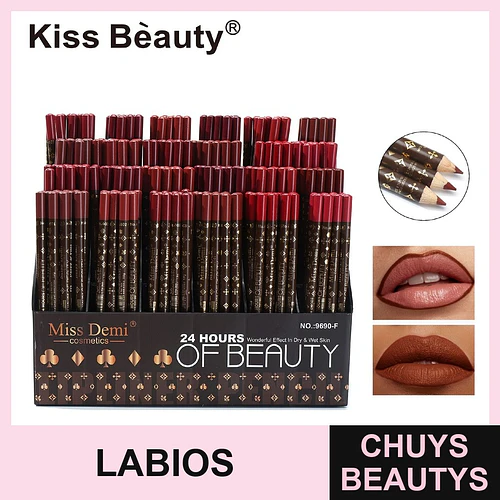 Delineador de Labios Larga Duración Miss Demi 24 Horas Kiss Beauty - Chuys Beautys | Chuys Beautys