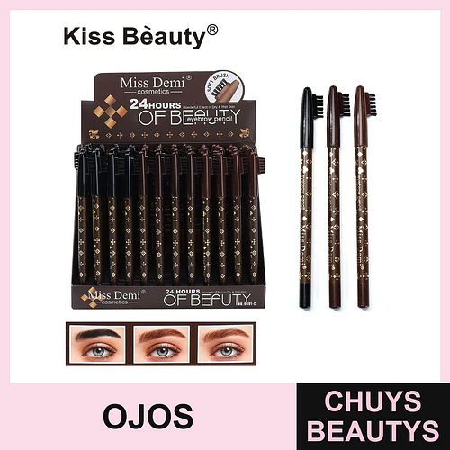 Lápiz de Cejas Miss Demi Larga Duración con Cepillo Suave - Chuys Beautys | Chuys Beautys