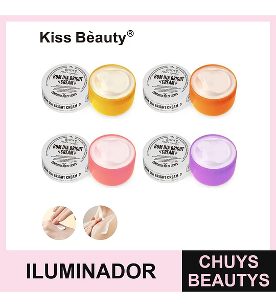 Crema Corporal Iluminadora Kiss Beauty Bom Dia Bright
