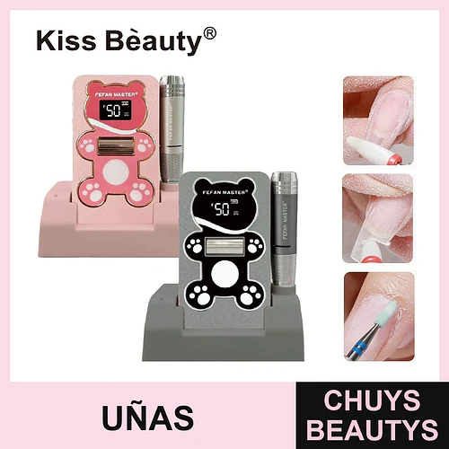 Pulidor de Uñas Eléctrico Profesional FEFAN MASTER Diseño Oso Portátil - Chuys Beautys | Chuys Beautys