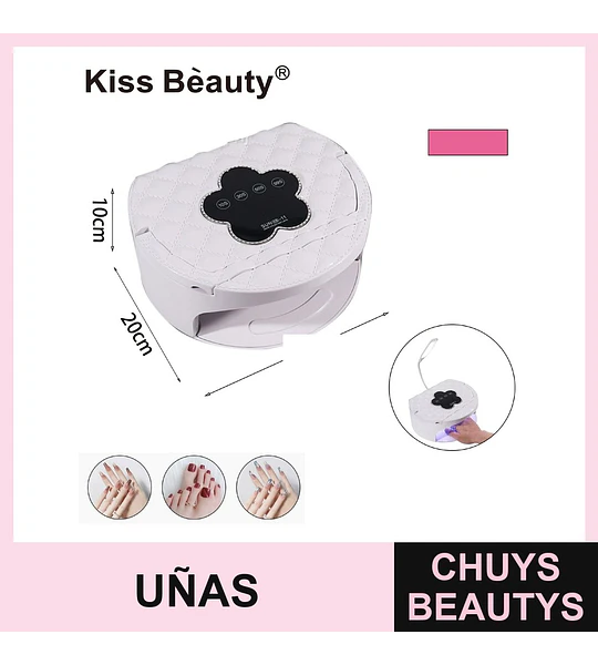 Lámpara UV/LED profesional para uñas Kiss Bèauty con diseño acolchado